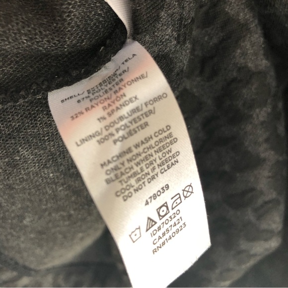 LOFT Black Animal Print Dress NWOT - Picture 7 of 11